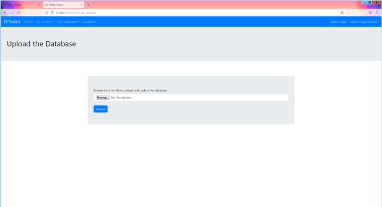 Upload New DB
